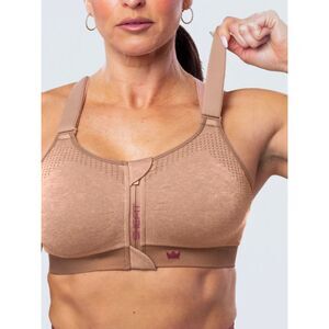 SHEFIT Low Impact Sports Bra Heathered Tan 6Luxe Like New